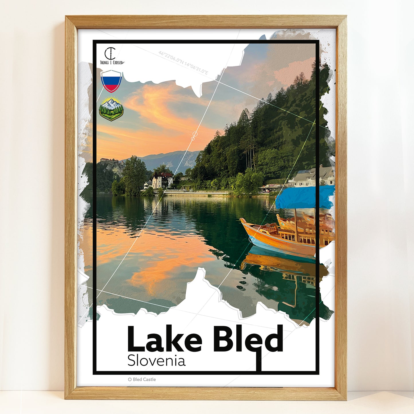 Meer van Bled Reisposter