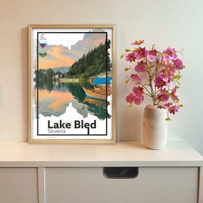 Meer van Bled Reisposter