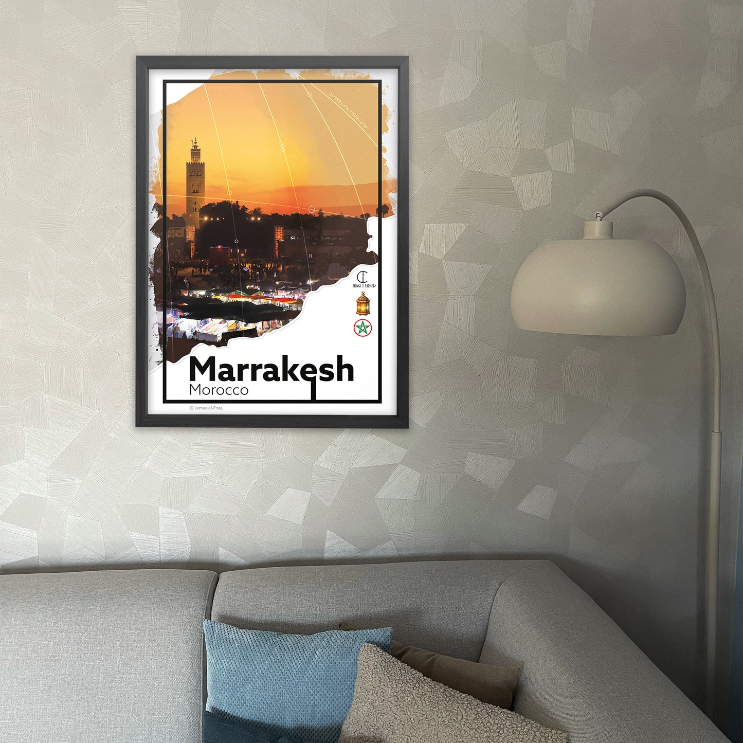 Marrakesh Marokko Reisposter