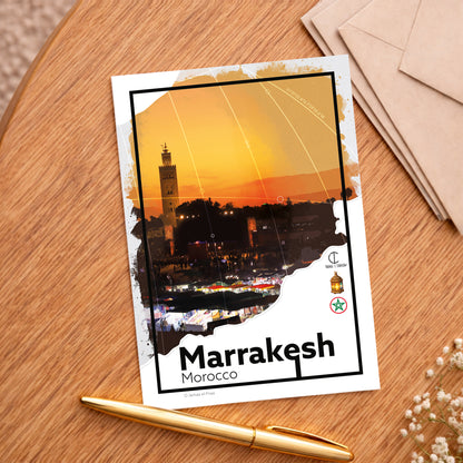 Marrakesh Marokko Reisposter