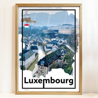 Luxemburg Reisposter