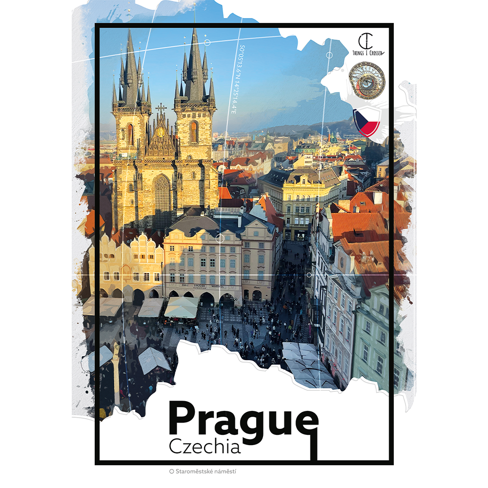 Praag Reisposter