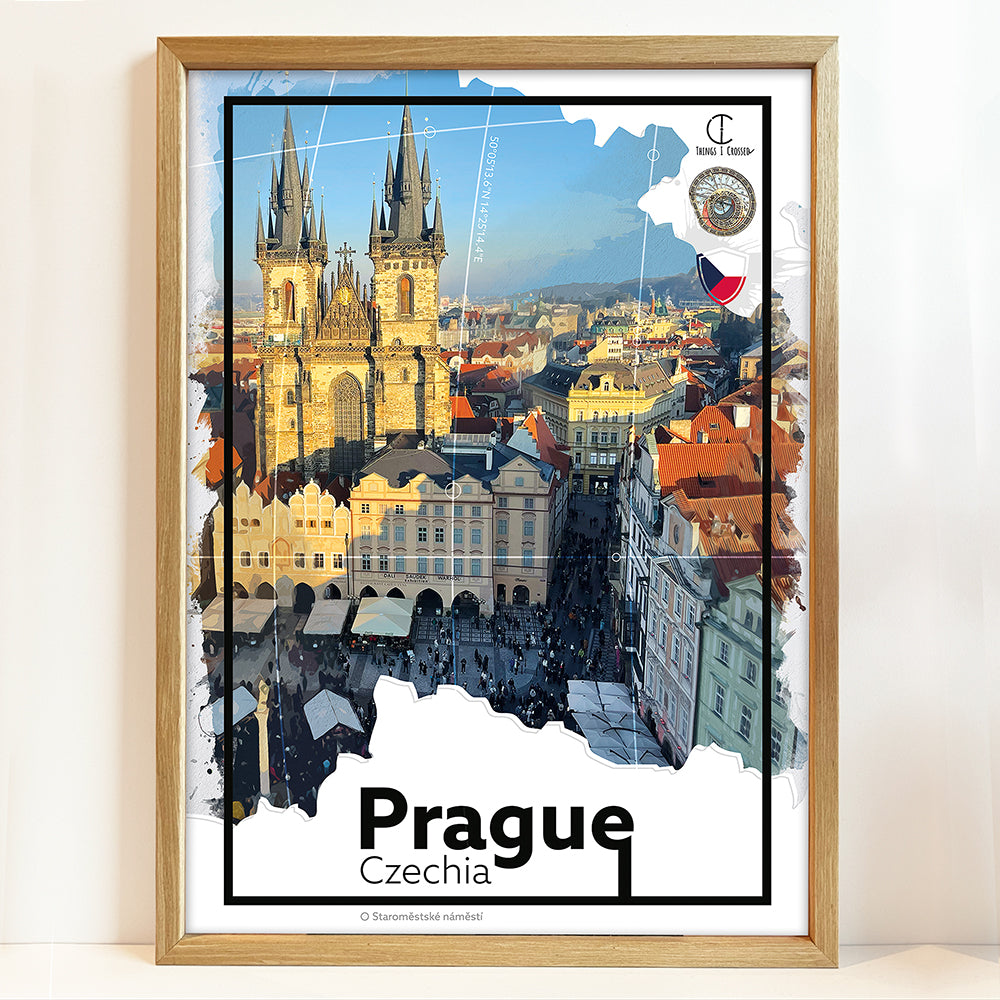 Praag Reisposter