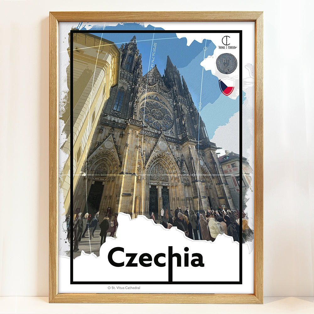 Tsjechië Reisposter