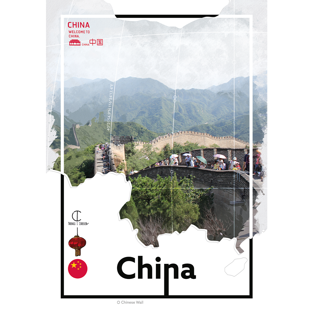 Chinese Wall Travel Poster