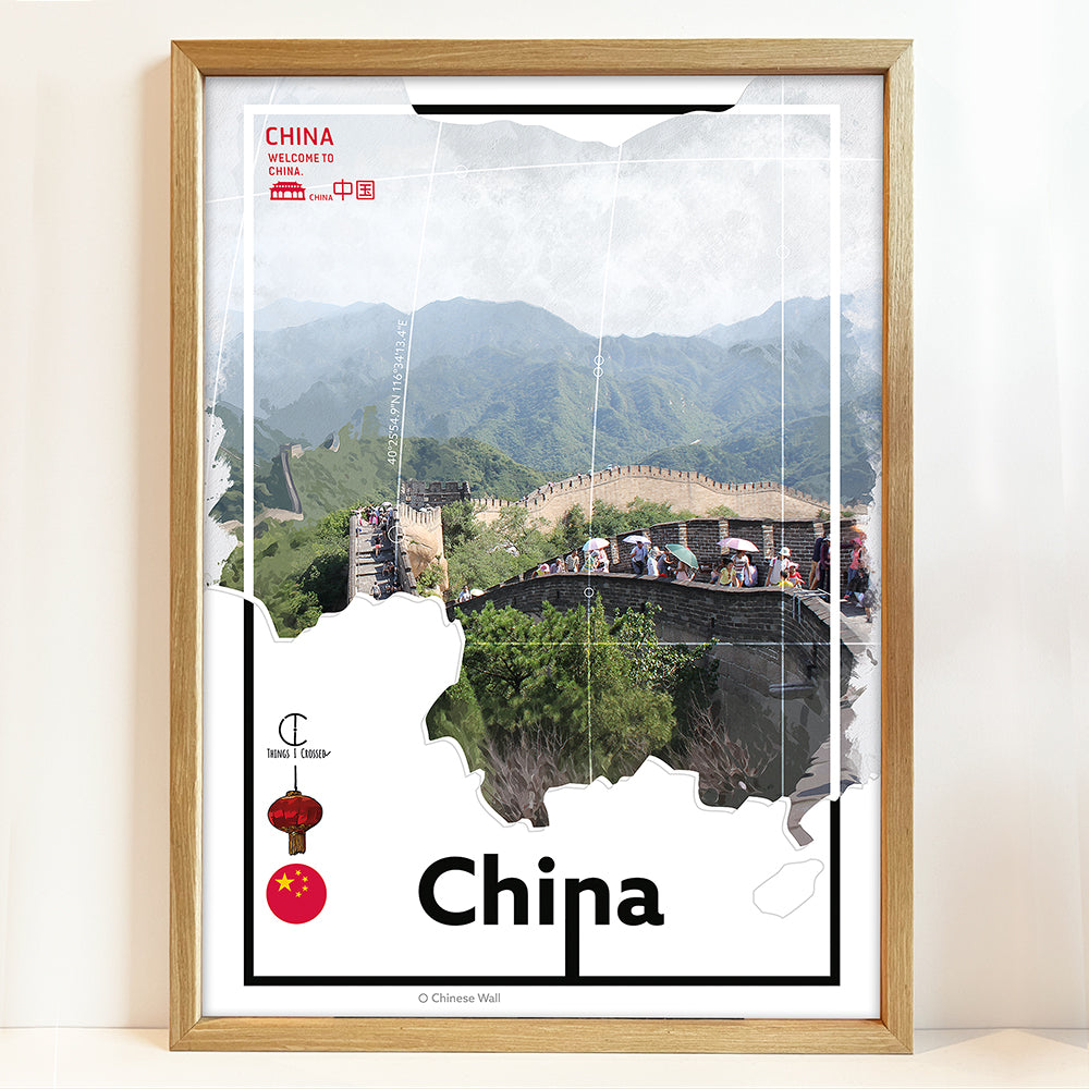Chinese Wall Travel Poster
