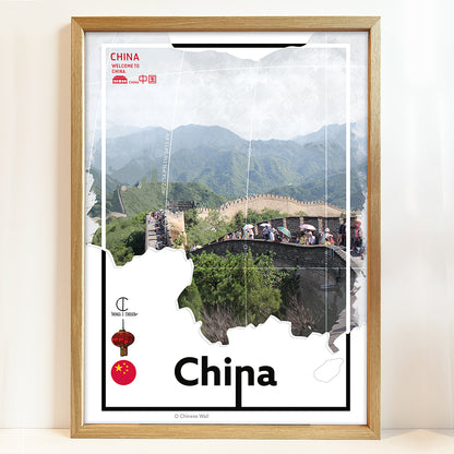 Chinese Wall Travel Poster