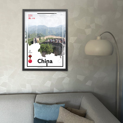 Chinese Wall Travel Poster