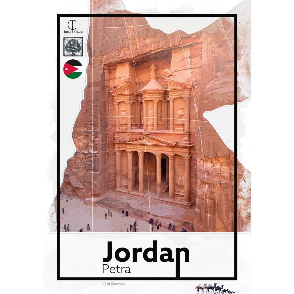 Jordanië Reisposter