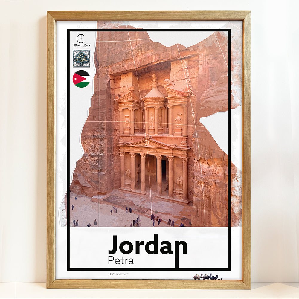 Jordanië Reisposter