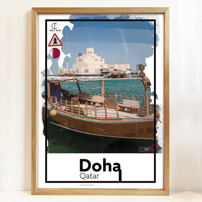 Doha Qatar Reisposter